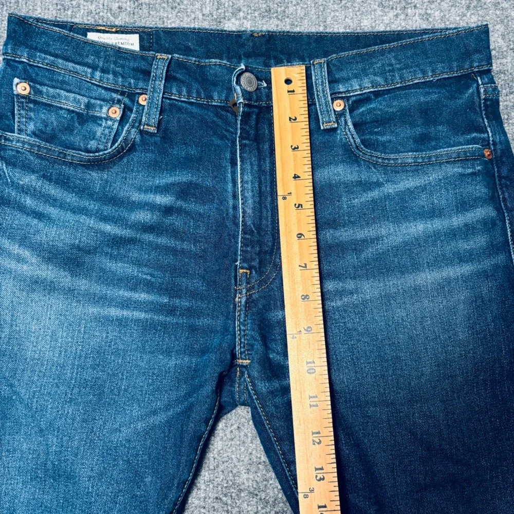 Levis 512 original Red Tab‎ Slim Taper Jeans Mens 32x30 Dark Blue Premium Denim